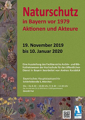 Plakat zur Ausstellung Naturschutz in Bayern