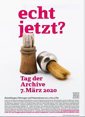 Plakat der Münchner Archive zum Tag der Archive 2020