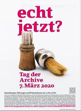 Plakat der Münchner Archive zum Tag der Archive 2020