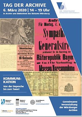 Plakat zum Tag der Archive in Würzburg