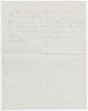 BU 4: Letzte Notizen König Ludwigs III. aus seinem Schreibtisch in Sárvár, Bayerisches Hauptstaatsarchiv, Geheimes Hausarchiv, Nachlass König Ludwig III. 301, Seite Abbildung zu den letzten handschriftlichen Notizen König Ludwigs III. vor seinem Tod aus seinem Schreibtisch in Sarvar, Bayerisches Hauptstaatsarchiv, Geheimes Hausarchiv, Nachlass König Ludwig III. 301, Seite 1 (Foto: Bayerisches Hauptstaatsarchiv).