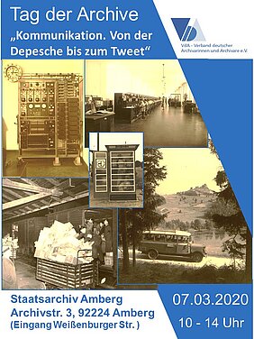 Plakat zum Tag der Archive im Staatsarchiv Amberg