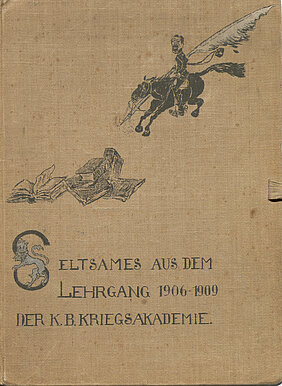 Titelblatt des Kursalbums zum Kriegsakademie-Lehrgang 1906-1909 (BayHStA, Handschriften 3157)