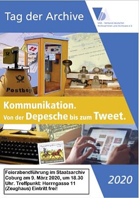 Plakat zum Tag der Archive (Verband deutscher Archivarinnen und Archivare e.V)