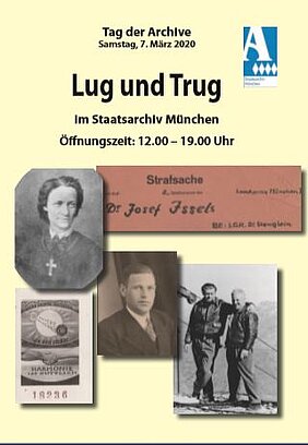 Flyer zum Tag der Archive im Staatsarchiv München